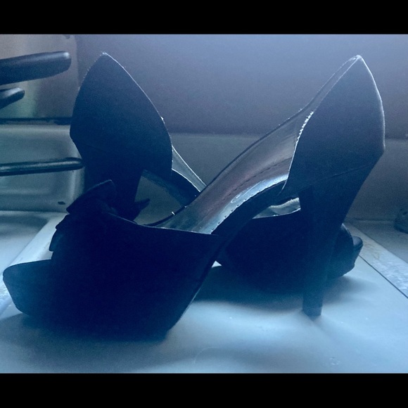 MICHAELANGELO 'MARIBELLE' size 8 Bow Vamp Platform D'Orsay PUMPS HEELS NEW - Picture 4 of 5